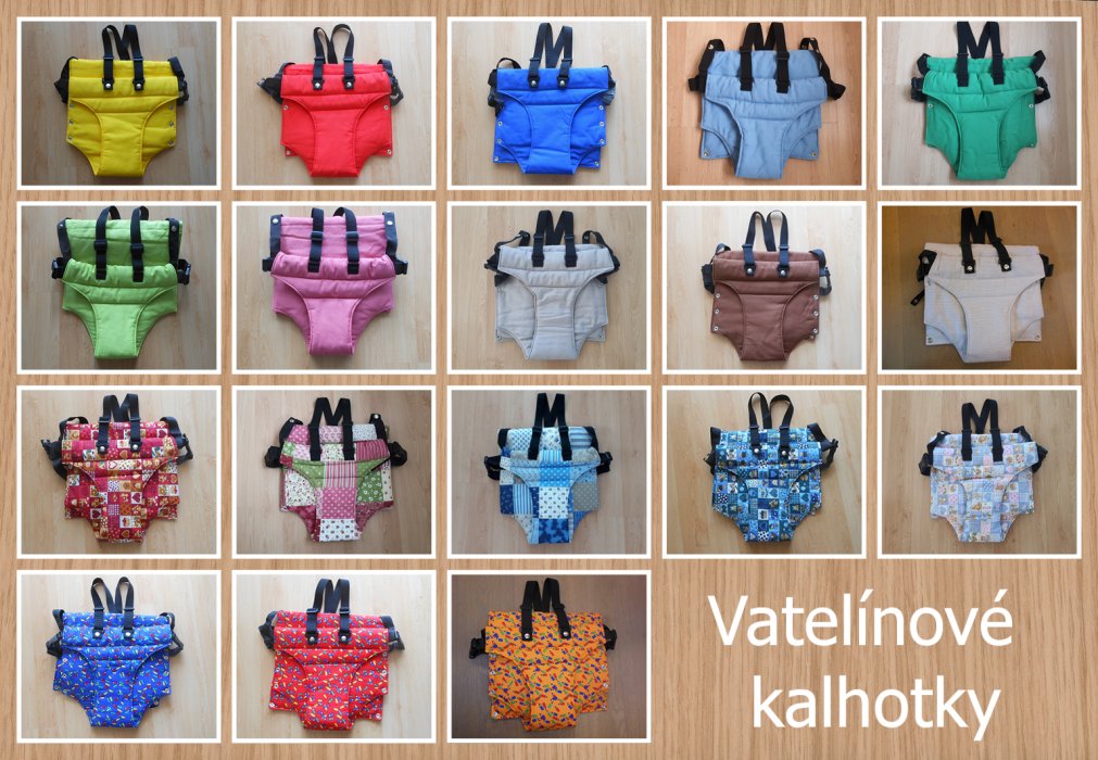 Vatelínové kalhotky s kšandičkami -