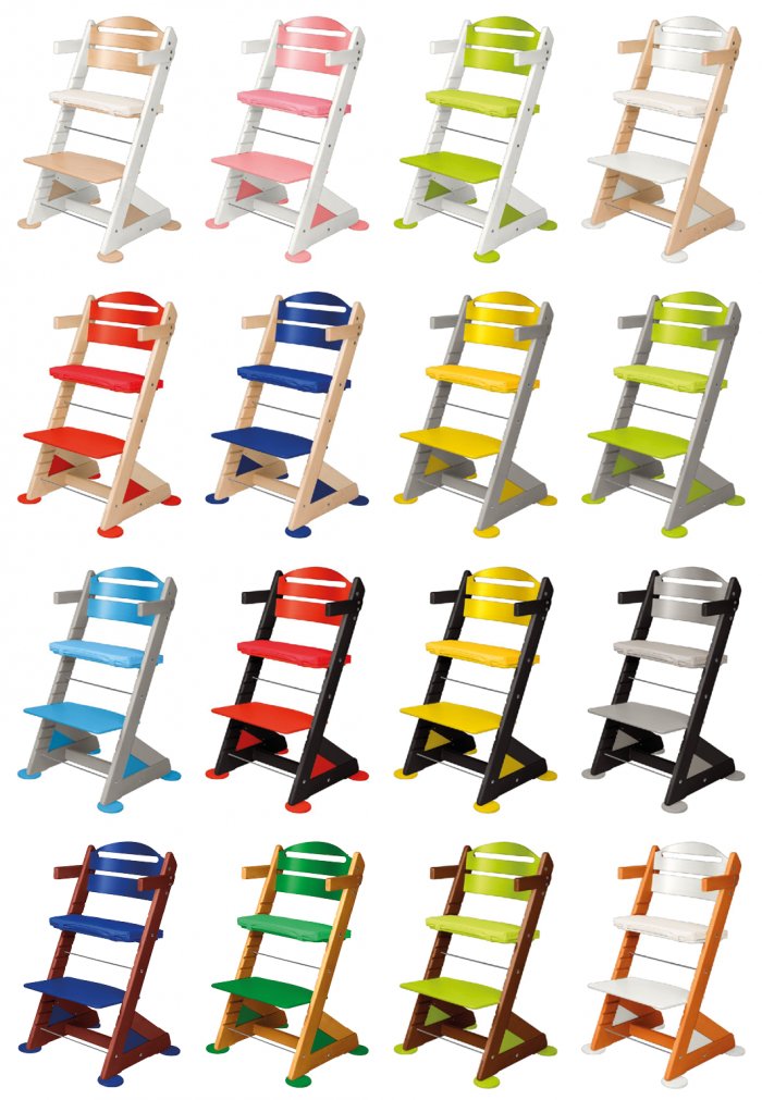 Rostoucí židle Plus s područkami vícebarevné - 